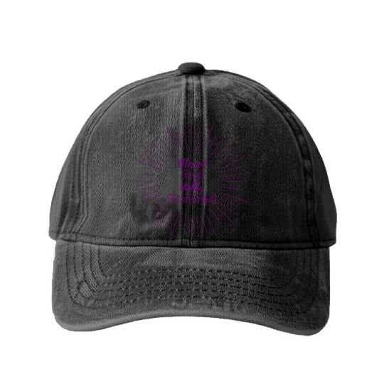 Blessed and Highly Favored Purple Washed Denim Baseball Caps