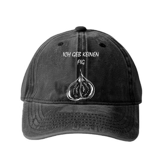 Fig Plant Fruit Gift Gifts Washed Denim Baseball Caps