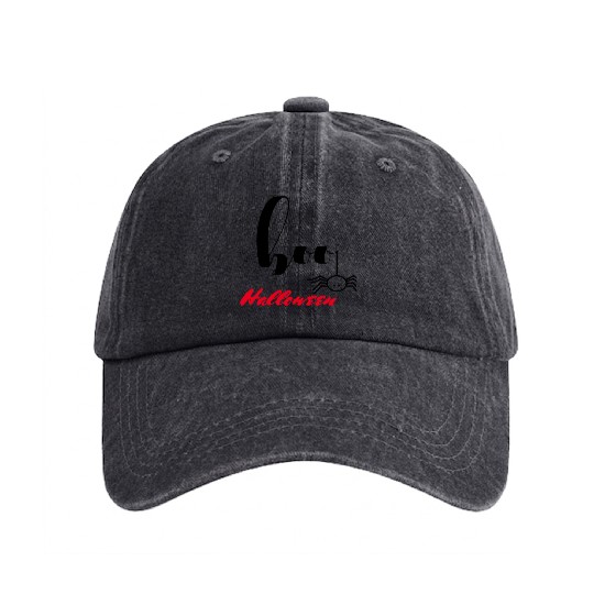 DI COLLECTION-BOO HALLOWEEN-23 Washed Denim Baseball Caps