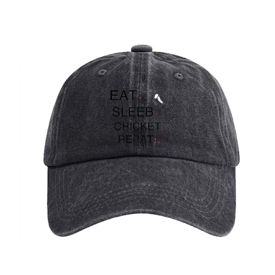 Cricket Washed Denim Baseball Caps
