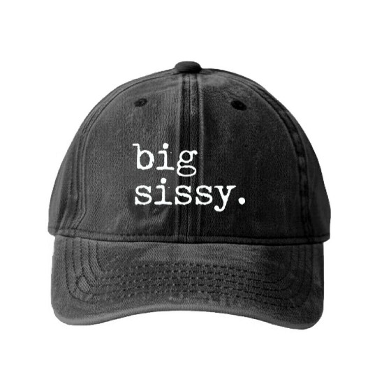 Big Sissy Washed Denim Baseball Caps