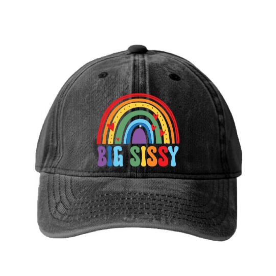 Big Sissy Washed Denim Baseball Caps