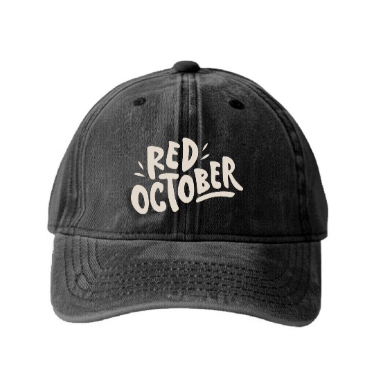 red october phillies Washed Denim Baseball Caps