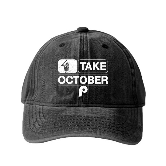 Philadelphia Take October Phillies Washed Denim Baseball Caps