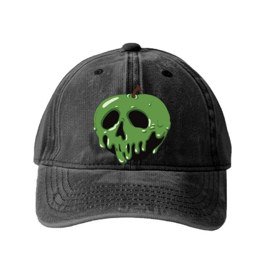 Poison Green Apple Washed Denim Baseball Caps