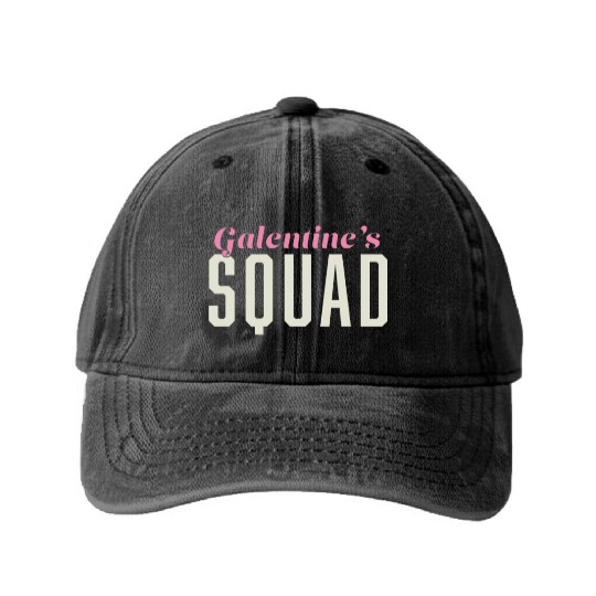 Be My Galentine. Galentine's Day Washed Denim Baseball Caps