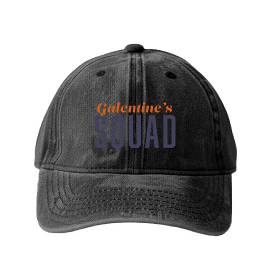 Be My Galentine. Galentine's Day Washed Denim Baseball Caps