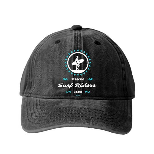 Mango Surf Riders Washed Denim Baseball Caps