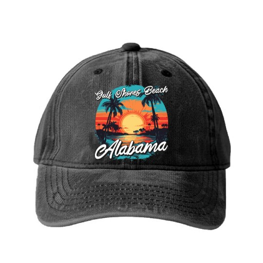 Surfing-Sailing Camping-Hiking-swimming fun Washed Denim Baseball Caps