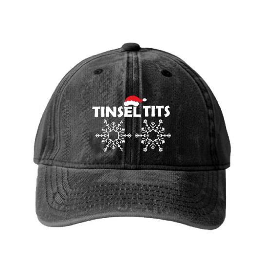 Tinsel Tits Washed Denim Baseball Caps