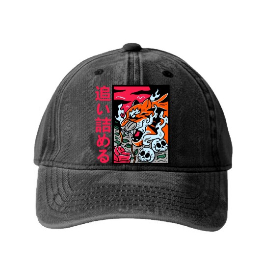 Year Of The Dragon 2024 Zodiac Lunar Chinese Washed Denim Baseball Caps