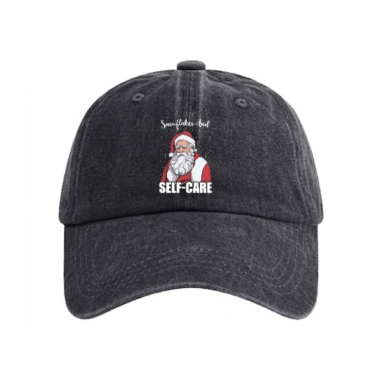 Mental Health Christmas Anti Christmas Holiday Washed Denim Baseball Caps