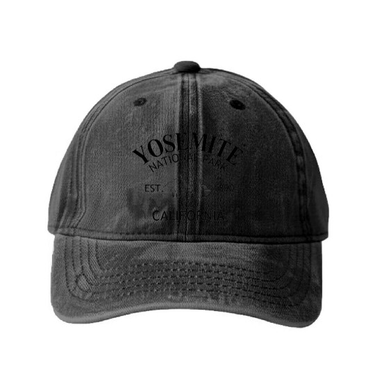 Yosemite National Park Washed Denim Baseball Caps