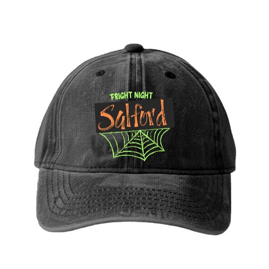 Salford - Fright Night  D83C DF19 D83D DC7B Washed Denim Baseball Caps