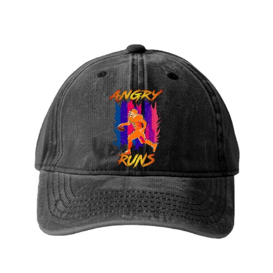Angry Runs Good Morning Football 2023 Tour Scepter Washed Denim Baseball Caps