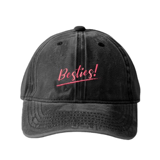 besties Washed Denim Baseball Caps