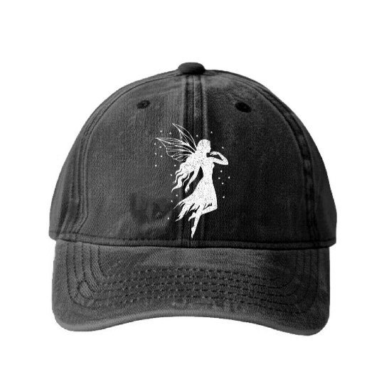 Fairy Core Fairy Grunge Mystical Cottage Core Aest Washed Denim Baseball Caps