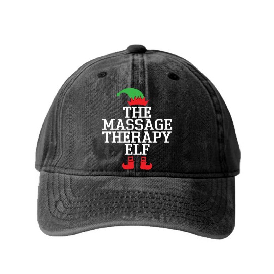 The massage therapy ELF, Xmas Christmas Gifts Washed Denim Baseball Caps