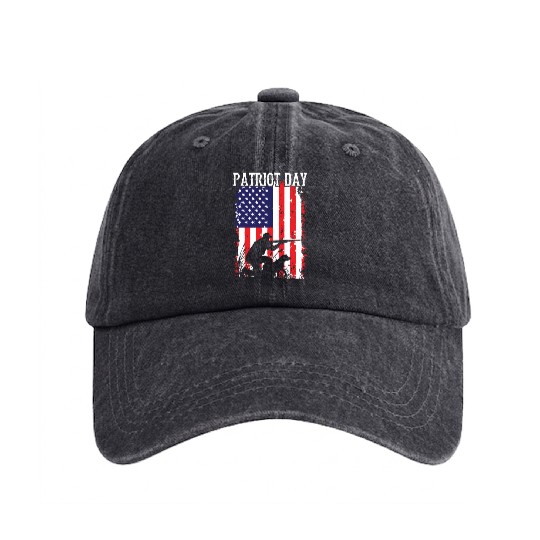 Patriot Day Washed Denim Baseball Caps