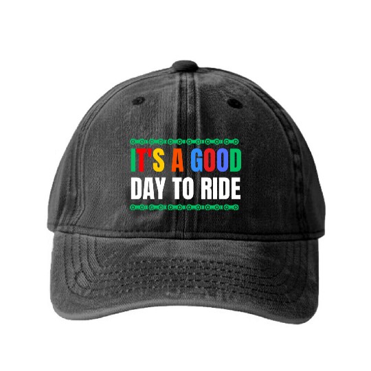 IT'S A GOOD DAY TO RIDE - Bike Lover Gift Washed Denim Baseball Caps