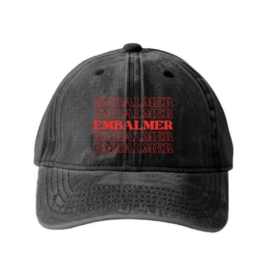 Embalmer Mortician Funeral Director Undertake Washed Denim Baseball Caps