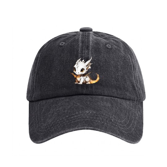 Cute dragon baby Washed Denim Baseball Caps