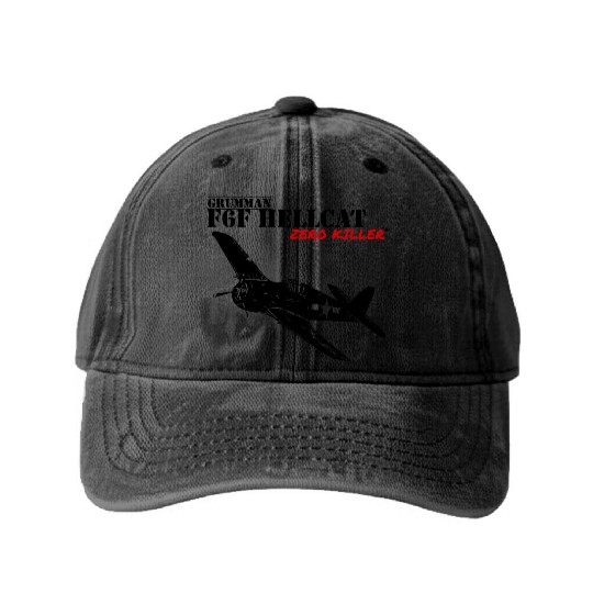 F6F Hellcat Washed Denim Baseball Caps