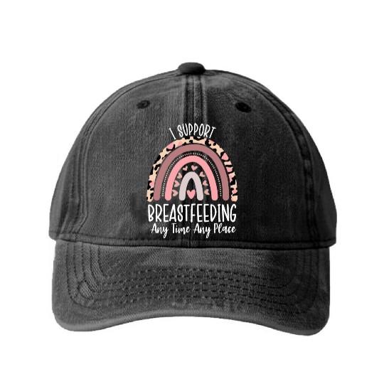 Funny Breastfeeding Lactation Specialist Pumping Washed Denim Baseball Caps