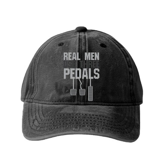 Car Guy Hub Real Use Three Pedals Washed Denim Baseball Caps
