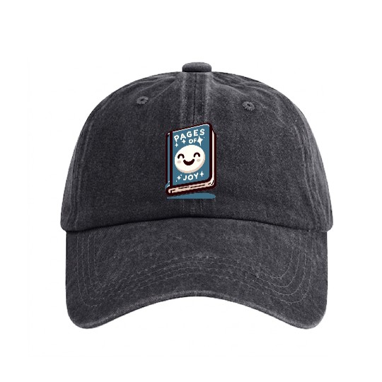 Smiling Book - Pages of Happiness Washed Denim Baseball Caps