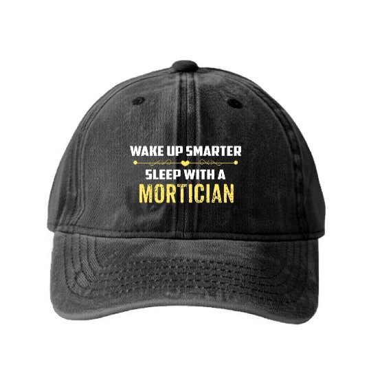 Wake Up Smarter Sleep With A MORTICIAN Washed Denim Baseball Caps
