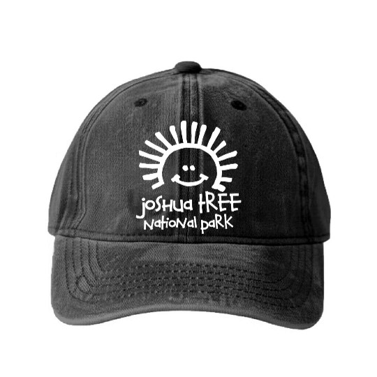 Joshua Tree National Park Souvenirs Gifts Vacation Washed Denim Baseball Caps