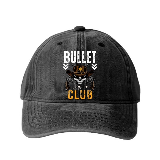 Skeleton Arsenal Bullet Club Commando Washed Denim Baseball Caps Washed Denim Baseball Caps
