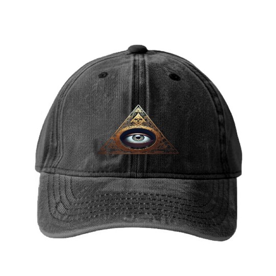 Picture with a conspiracy vibe. Washed Denim Baseball Caps