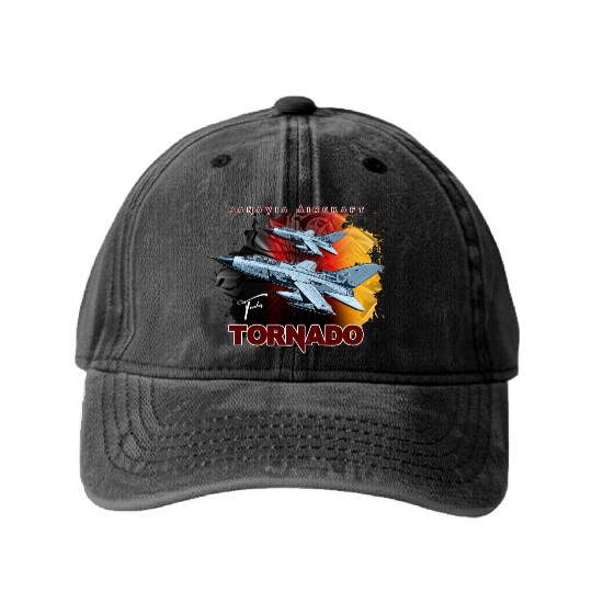 Panavia Tornado European Fighterjet Military Aircr Washed Denim Baseball Caps