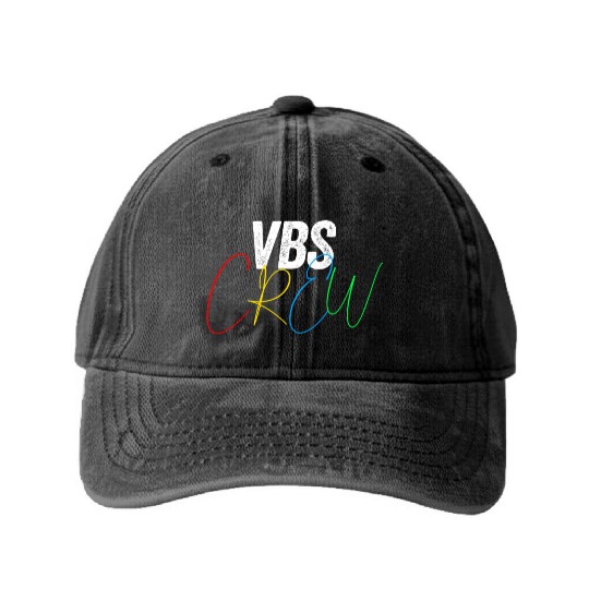 VBS Colorful Bible Vacation School Love Washed Denim Baseball Caps
