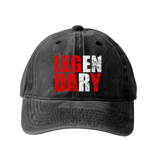 leg day gym funny workout bodybuilding Washed Denim Baseball Caps