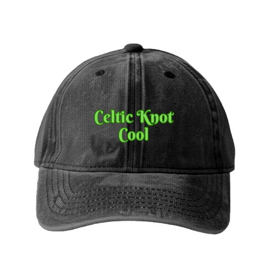 Celtic Knot Cool Washed Denim Baseball Caps
