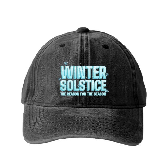 Winter Solstice The Reason For The Season Solstice Washed Denim Baseball Caps