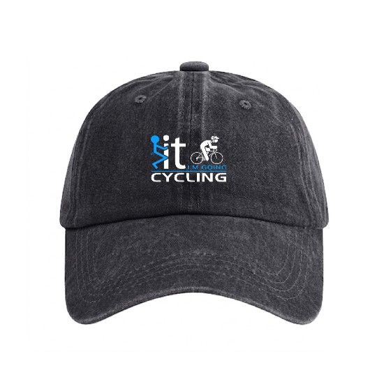 Cyclist Mountain Racing Road Bike Bicycle Washed Denim Baseball Caps