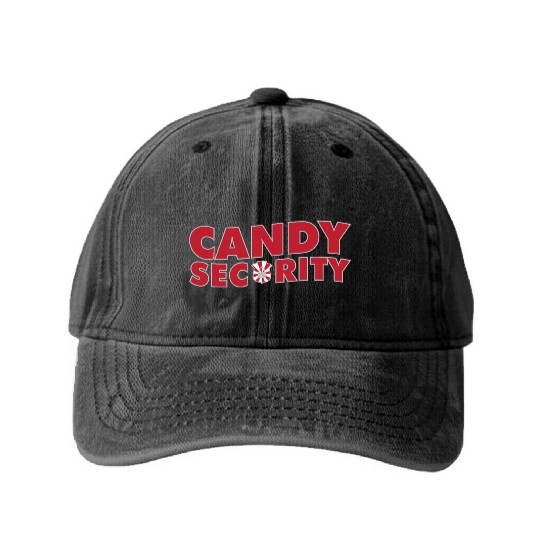 Candy Security Mom Dad Matching Birthday Costume Washed Denim Baseball Caps