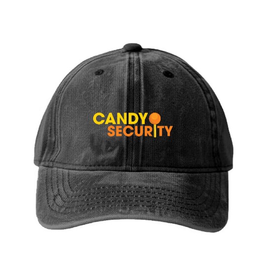 Candy Security Mom Dad Matching Birthday Costume Washed Denim Baseball Caps
