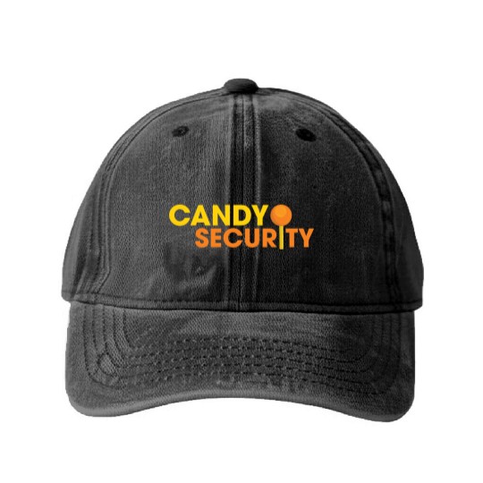 Candy Security Mom Dad Matching Birthday Costume Washed Denim Baseball Caps