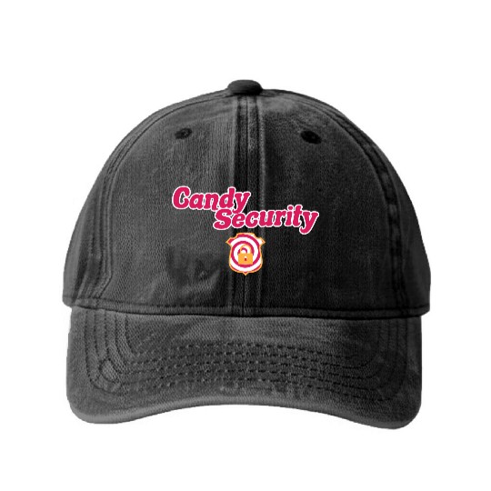 Candy Security Kids Parents Matching Birthday Washed Denim Baseball Caps