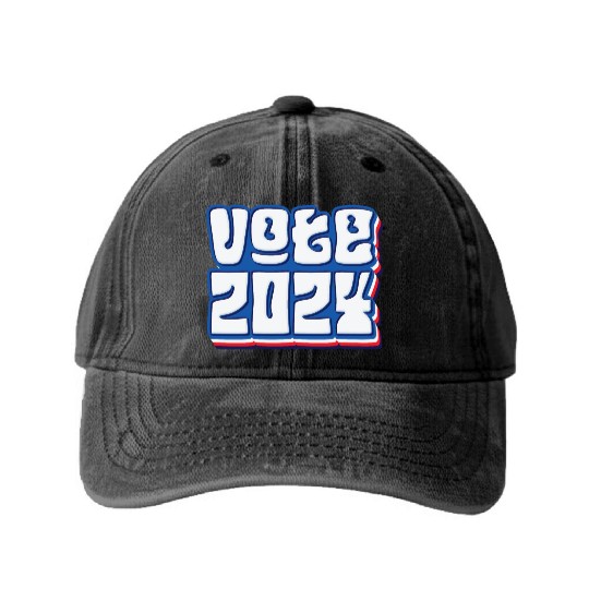 Vote 2024 - Presidential Election Washed Denim Baseball Caps