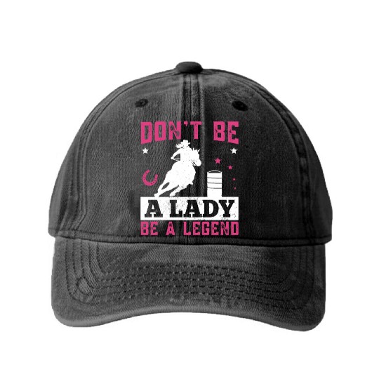 Lady Legend Horse Riding Barrel Racing Washed Denim Baseball Caps