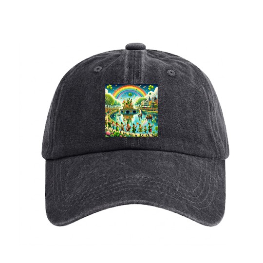 St. Patrick's Reflections Luck of the Irish Washed Denim Baseball Caps