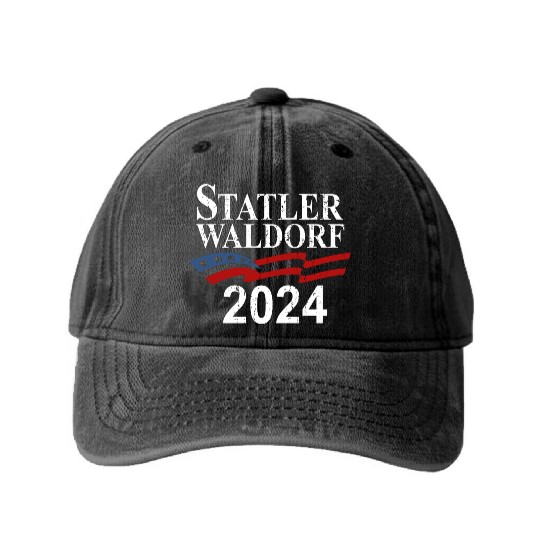 Statler and Waldorf Washed Denim Baseball Caps