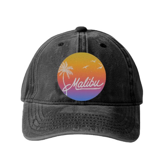Malibu Washed Denim Baseball Caps