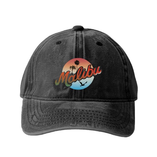 Malibu gradient Washed Denim Baseball Caps